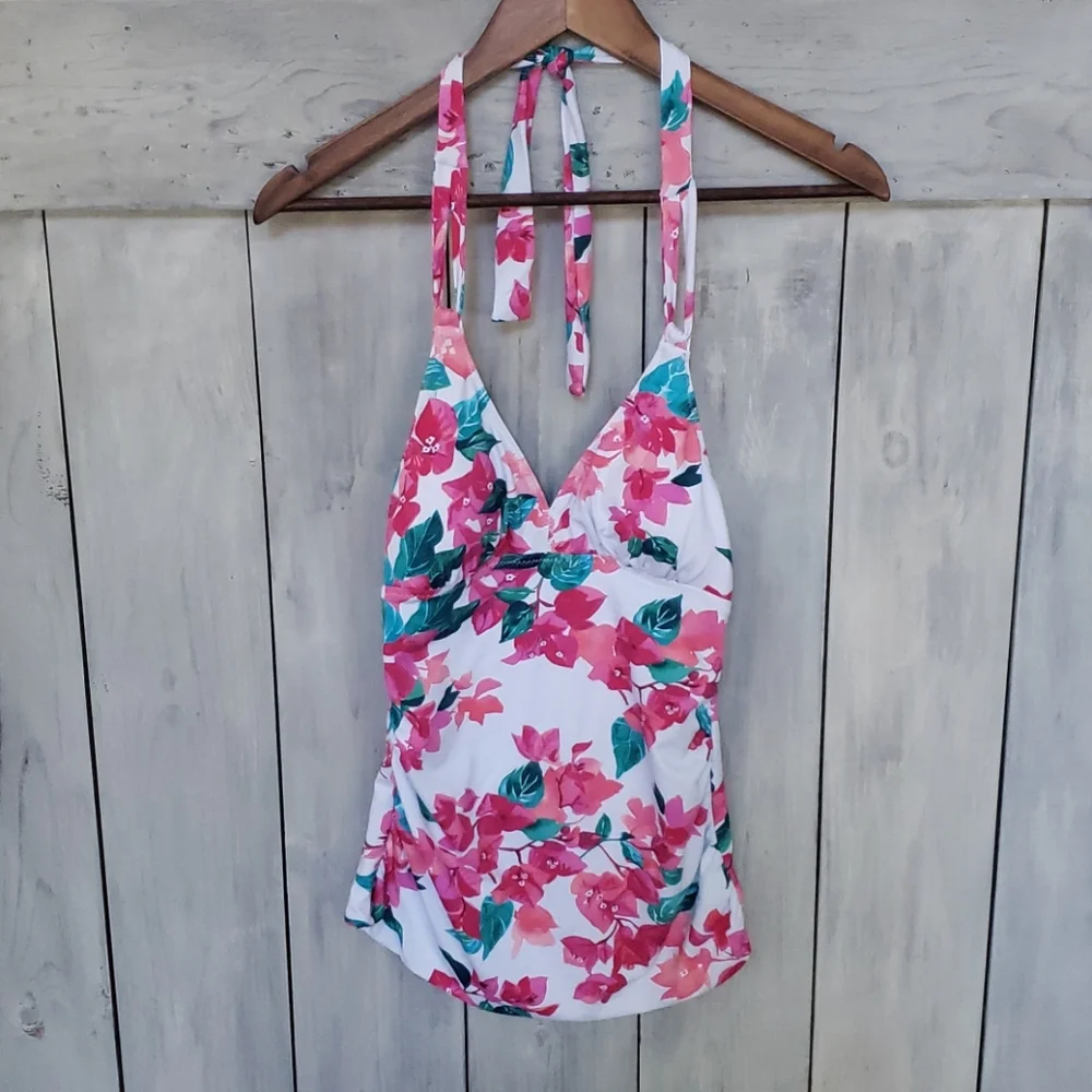 Tommy Bahama Reversible Halter Tankini Top Weekends Size XS NEW - Picture 5 of 16